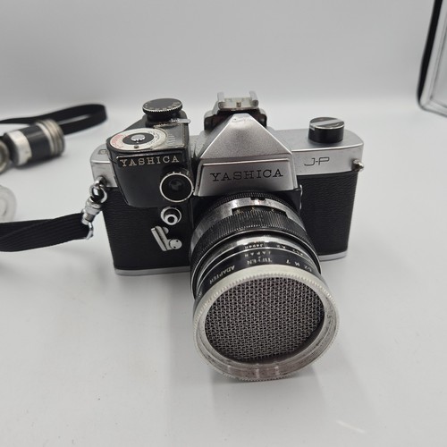 Yashica J-P SLR 35mm fotocamera vintage pellicola - non testata COSÌ COM'È - Foto 2 di 14