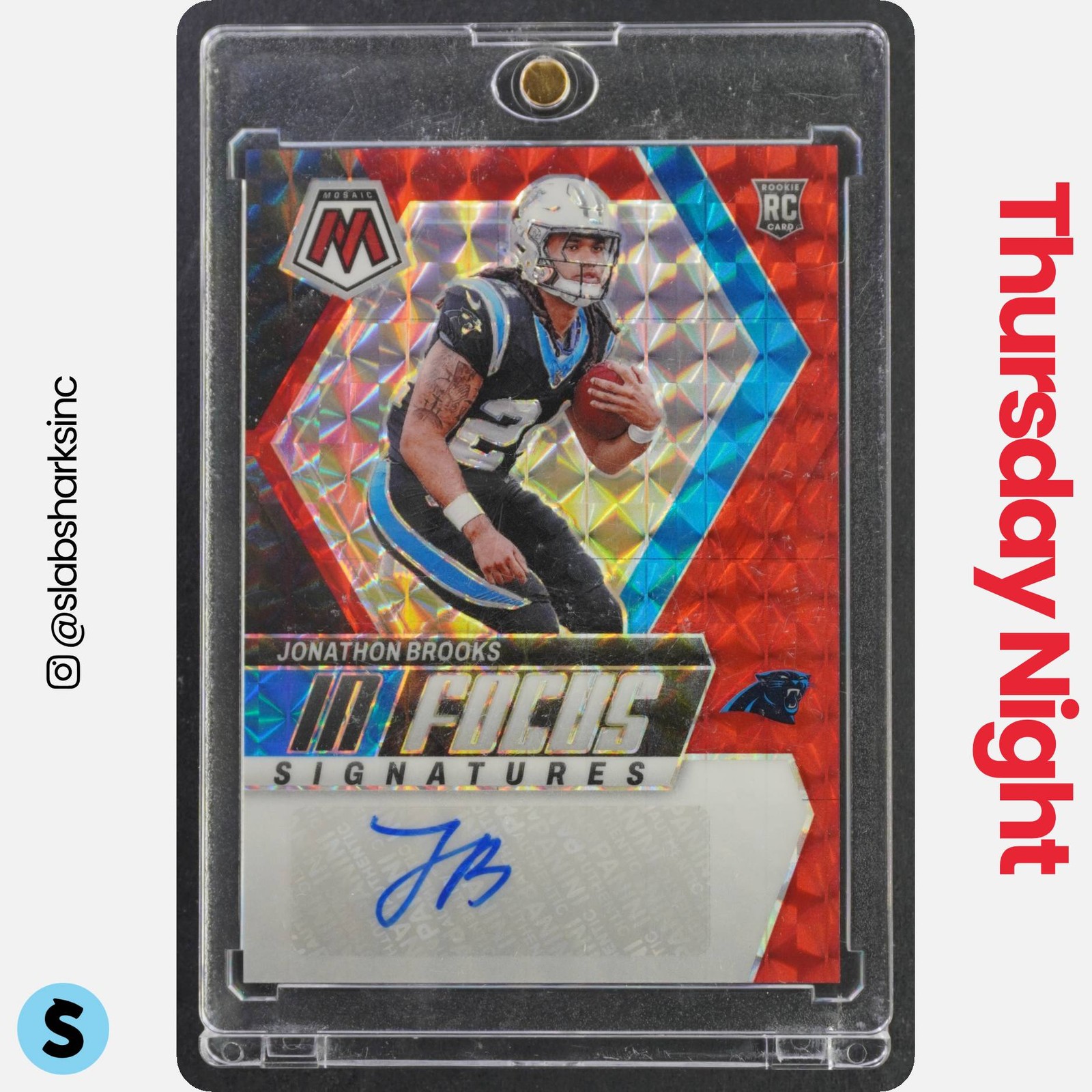 Jonathon Brooks Panini Mosaic in Focus Signatures #IFJBS Red