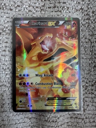 2016 Pokémon XY Black Star Promo Charizard EX Full Art Holo XY121 LP