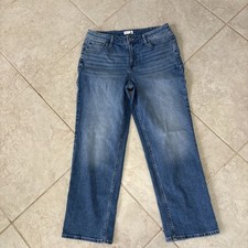Women  s M Jeans Maurices High Rise Size 14 REG Denim Blue Jeans Original Fit