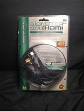 Monster 400 HDMI Cable (2 meters/ 6.6 Ft) Hi-Def Audio/Video Cable 1080P New