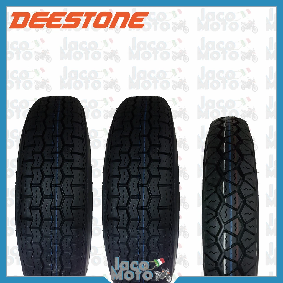 Tris 3 Copertoni Gomme Pneumatici DEESTONE 4 00 12 APE TM 703 602 anteriore post