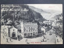 Old postcard Leopold DUFLO Auvergne SAINT NECTAIRE le BAS Thermal Resort MODERN VILLA