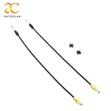 Front LH + RH Door Lock Cable for GMC Sierra 1500 2500HD 3500HD 2007-2014