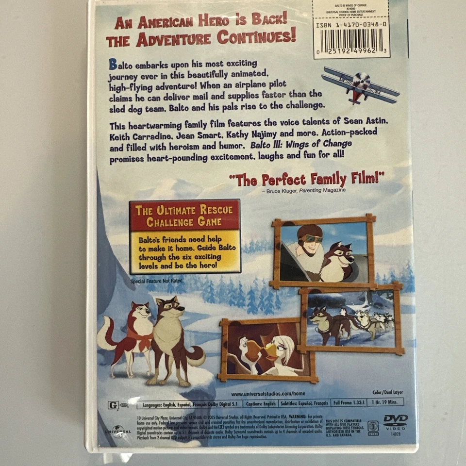 Balto III Wings of Change DVD - Image 2 of 2