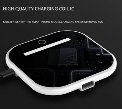 10W Qi Wireless Charger Charging Pad For Iphone 5S 6+ X XS XR
