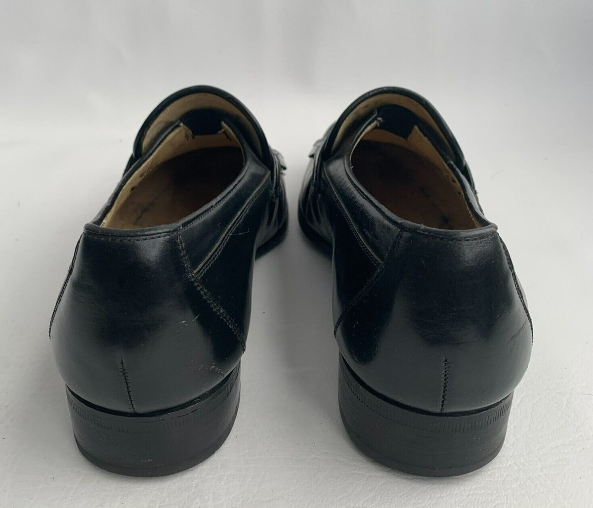 Regal Executive Club Loafers Black Leather Apron Round Kiltie