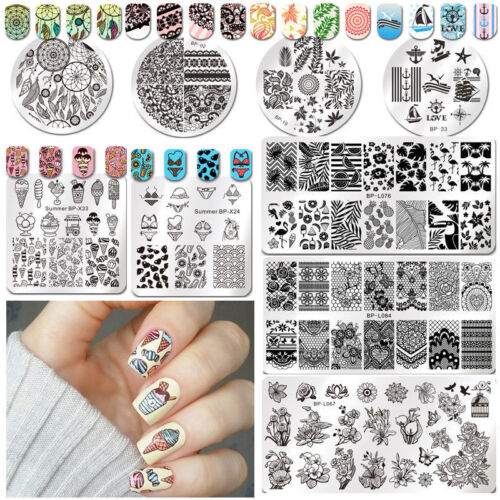 Born Pretty Nail Art Stamp Image Plates Stamping Templates Christmas coration - Picture 1 of 82