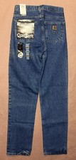 Vintage 1990  s Carhartt Blue Jeans, Relaxed Fit, Deadstock NWT, Size 29x32
