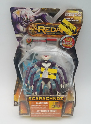 Redakai ''SCARACHNOZ'' Tractor Blast Action Figure & Blast 3D Card New Rare