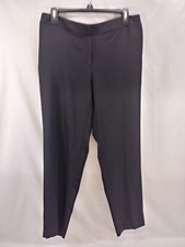Calvin Klein Women's Dress Pants Size 4 Black Straight Leg Stretch Mid Rise 27"