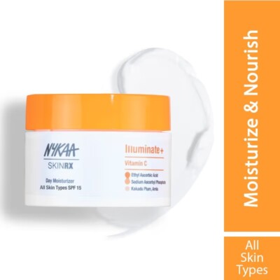 Nykaa Skinrx Illuminate + Vitamin C Face Day Moisturizer For Radiant Skin (50gm)