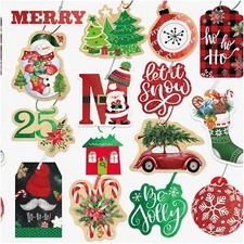 SparkleWrap Gift Tags - 60 Count with Untied String (15 Ass