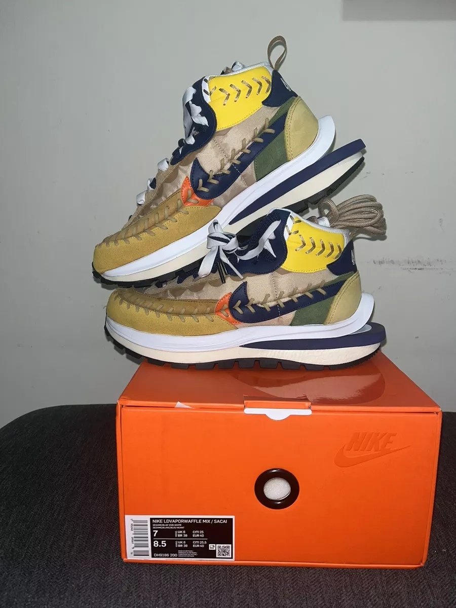 Size 7- Nike Vaporwaffle x Jean Paul Gaultier x Sacai Sesame | eBay