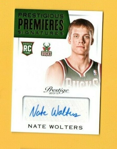 D20983 2013-14 Prestige Prestigious Premieres Signatures #1 Nate Wolters