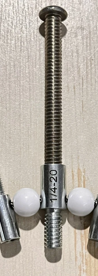 2) 1/4"-20 x 2-1/2" Button Head Bolts Harley Davidson Softail Dyna Inspection Co - Image 2 of 3