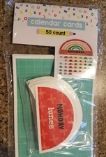 NEW Horizon Group USA 50 Count Calendar Cards Teacher Supplies