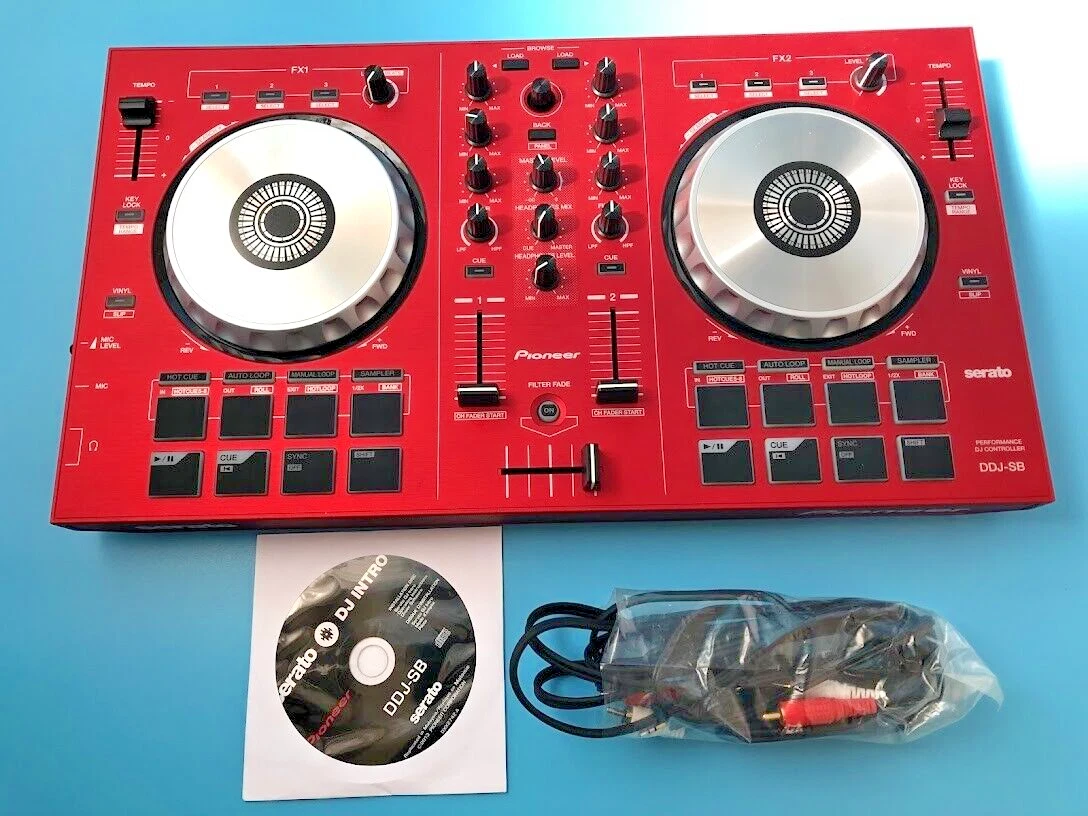 Pioneer DDJ-SB Limited Red Color DJ Controller 2 Channel DDJSB DDJ-SB-R Beginner