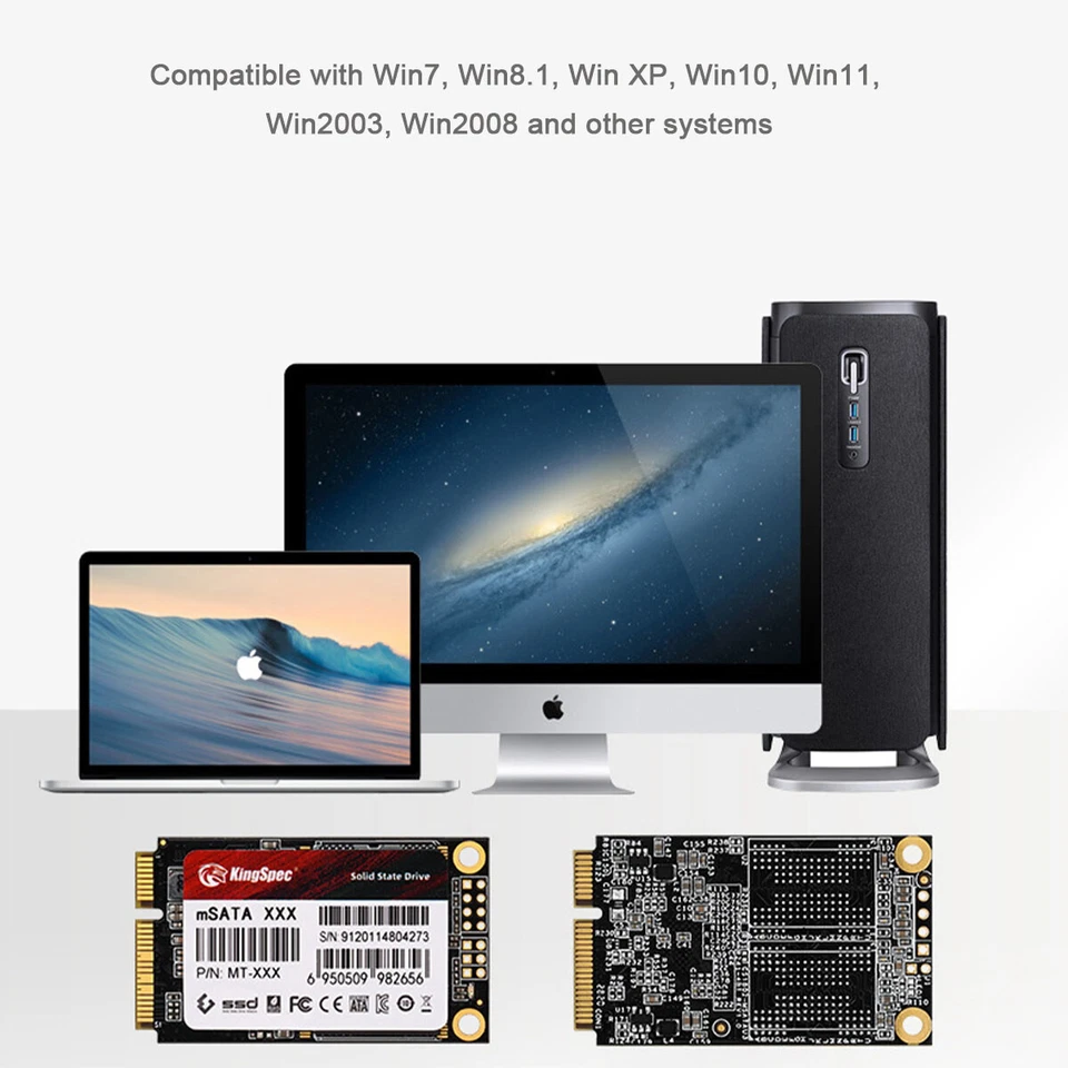 mSATA Solid State Drive 128G 256G 1T 2T SATA 3.0 SSD  for Laptop Destop Thinkpad - image 4 of 4