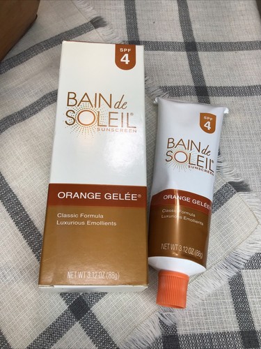 Seltene Bain de Soleil Orange Gelee LSF 4 Sonnencreme 3,12 Unzen NEU NIE GEÖFFNET mit Box - Bild 5 von 6