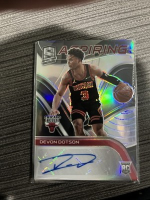 2020-21 Devon Dotson RC /49 Spectra Aspiring Rookie Auto Prizm #ASP-DEV | Bulls