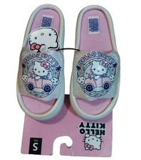 Hello Kitty Iridescent Slide Slippers Size Small 5-6 NWT