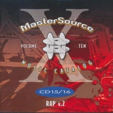Master Source: Rap Volume Ten V.2! 2-Disc MUSIC AUDIO CD hip hop urban tracks!