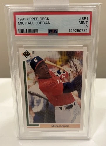 Michael Jordan 1991 Upper Deck SP1 PSA 9 MINT Baseball Rookie RC 🔥 JUST GRADED!