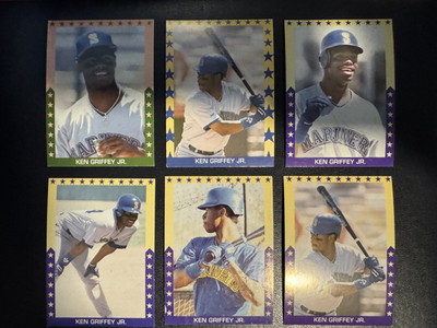#ad 1990 Oddball KEN GRIFFEY JR Lot of 6 MLB Cards Mariners HOF 0946 $6.29