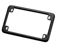 Emgo Universal License Plate Frame - Black Motorcycle Street Bike Dirt Bike