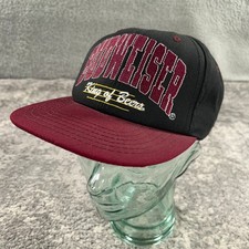 VTG Budweiser Hat Cap Mens Snapback Black Maroon King Of Beers Logo USA Made 90s