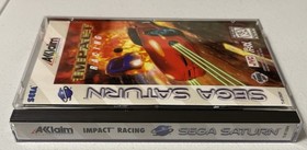 Impact Racing Sega Saturn COMPLETE w/  Registration Card & Insert Tested Authent