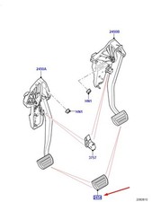 Land Rover Range Rover Evoque L551 Brake Pedal Pad LR147383 Nouveau authentique