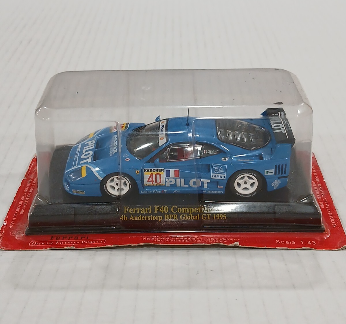 Ferrari F40 1/43スケール ミニカー ナンバー39 Hachette 1/43 Ferrari Collection - Ferrari F40 Competizione, 4h