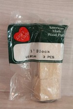 Lara's 1" Wood Block Wooden Blocks Cubes 3-pieces for Woodworking Crafts NEW