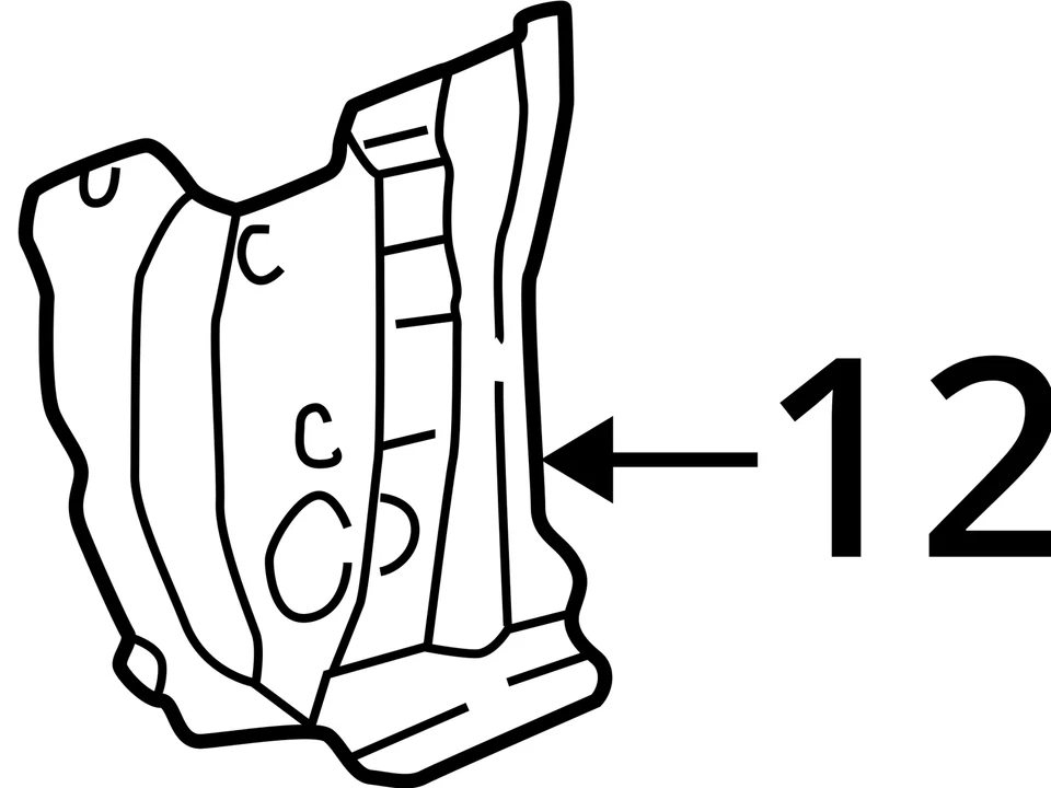 ACURA RL PILLAR L 2000-2004 FR 64530-SZ3-G02ZZ - NUEVO OEM Foto 3 de 3