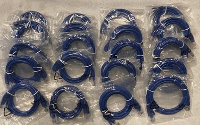 20 Pack of Cat 6 Network Patch Cord 1 meter length - New unopened packaging.