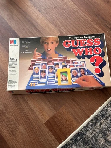 Vintage ‘Guess Who’ Milton Bradley Board Game 1987 Incomplete Face Guessing Game