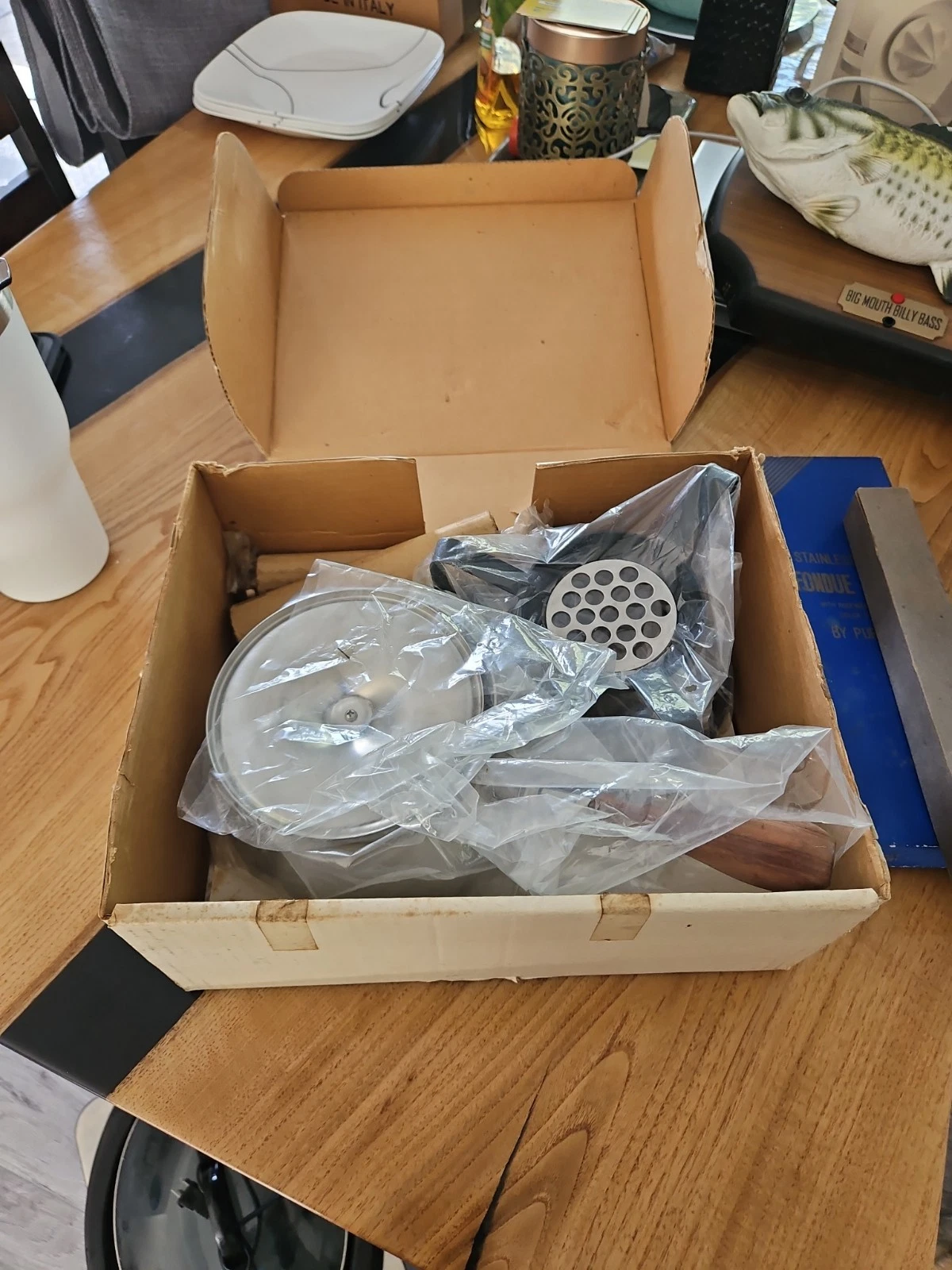 Vintage 1960's Fondue Set, Stainless Steel, Complete w Forks, Used
Opens in a new window or tab
