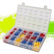  22-16 14-16 10-12 AWG 1200Pcs Insulated Wire Terminal Connector Assortment Set