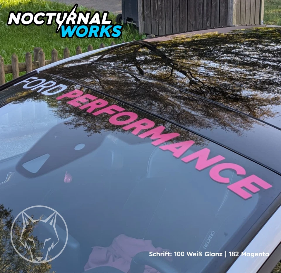 Blendstreifen Schrift 100cm Ford Performance Aufkleber Scheibenkeil Tuning - Bild 2 von 4
