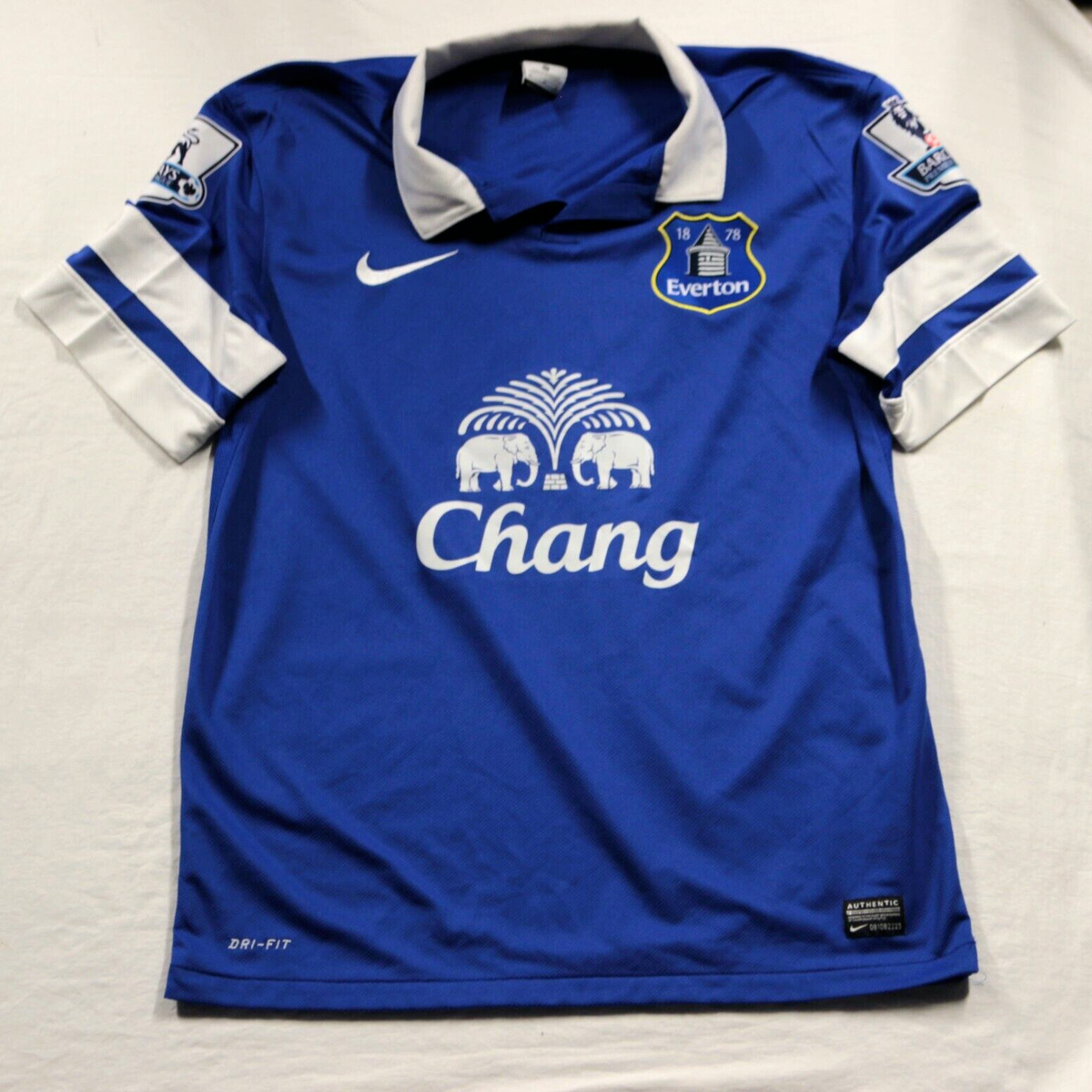 Nike Everton Soccer Jersey Polo Shirt M England Football Club Kit