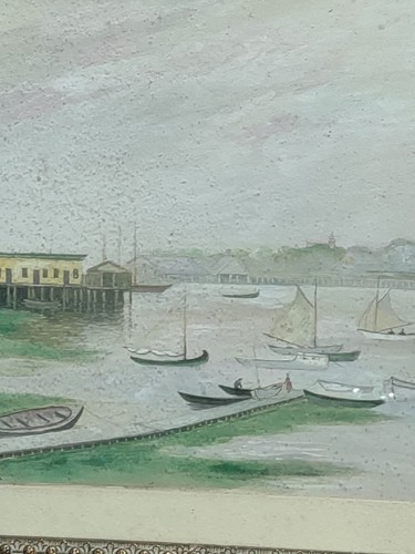 LISTED AMERICAN ARTIST Joseph Randolph Brown 1930 Signed ANTIQUE ORIG. OIL - Picture 3 of 7