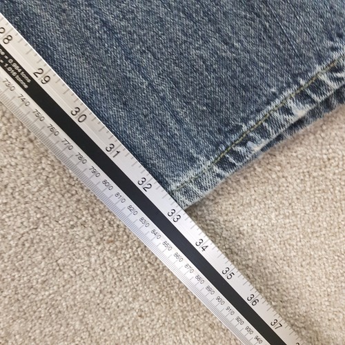 Armani Mens Jeans 30x33 Blue J07 Regular Straight Denim Vintage AJ W30 L33 - Picture 9 of 13
