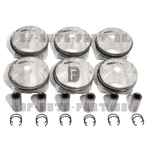 6X OEM Pistons Rings Set Φ82mm CR 11:1 For BMW E60 E90 E92 323i 525i N52B25 2.5 - Picture 2 of 5