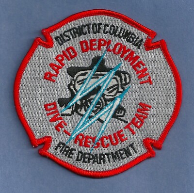 DISTRICT OF COLUMBIA FIRE DEPARTMENT  RAPID DEPLOYMENT DIVE RESCUE TEAM PATCH