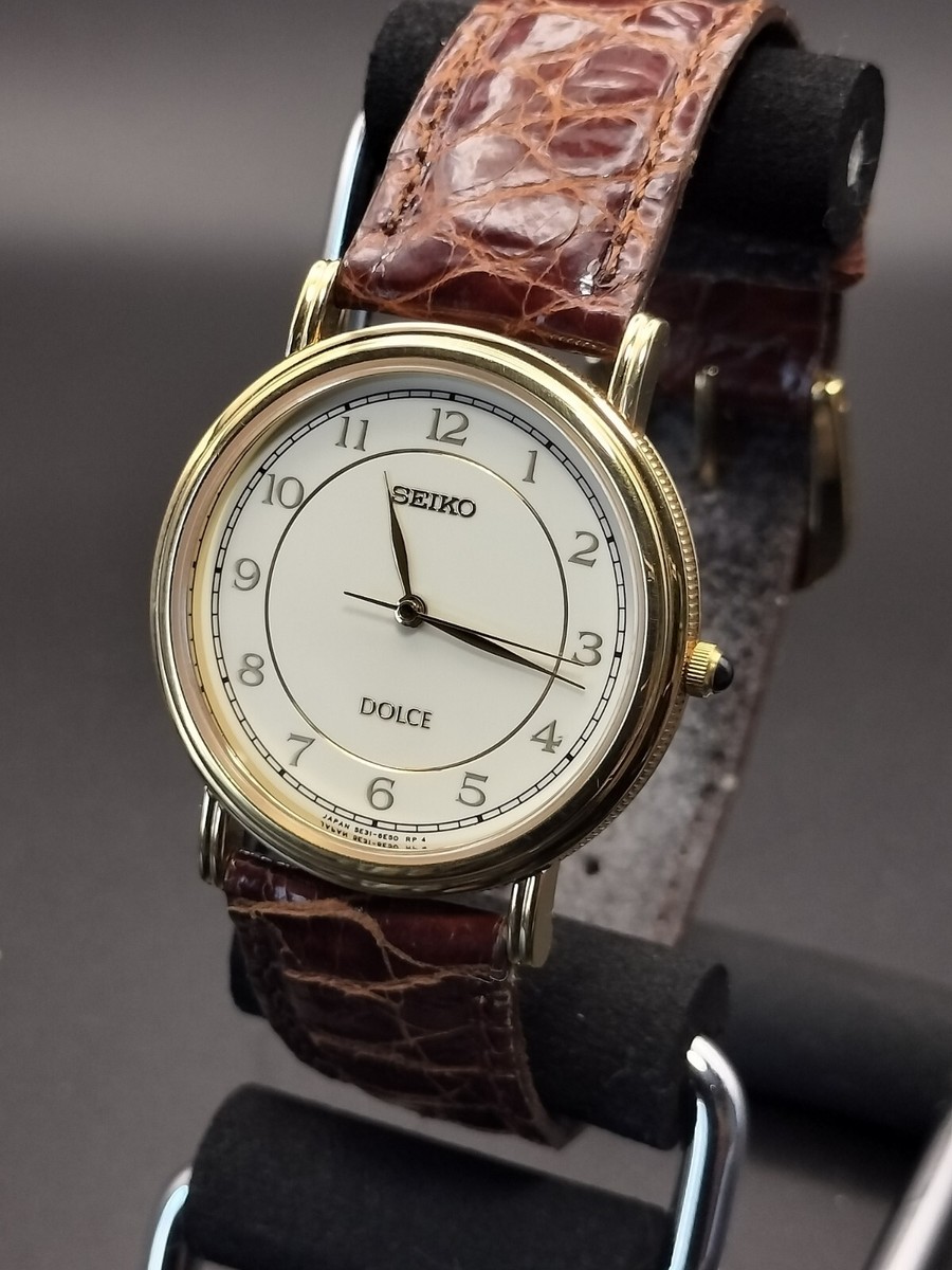 【不動】SEIKO Dolce クォーツ 時計 ブラウン Yahoo!オークション -「seiko quartz」(ドルチェ) (セイコー)の