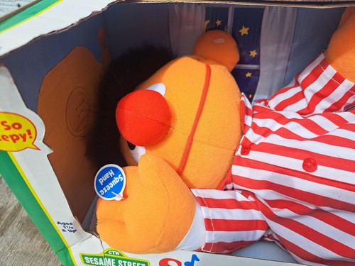 VINTAGE 1996 TYCO SLEEP & SNORE ERNIE DOLL IN BOX - Picture 2 of 9