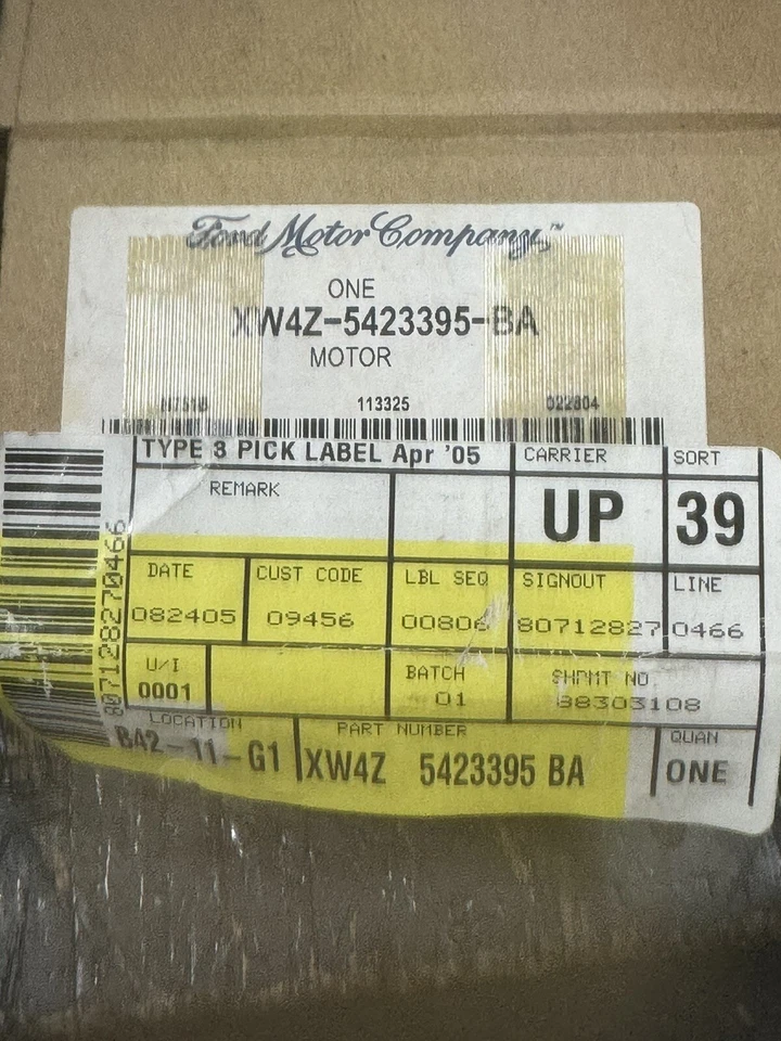 Motor ventana eléctrica trasera izquierda Ford XW4Z-5423395-BA 2000-2006 Lincoln LS Foto 2 de 3