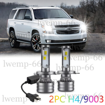 LED Kit DF 100W 9003 HB2 H4 4300K Stock Two Bulbs Head Light High Low Beam Lamp